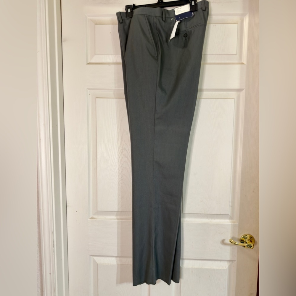 Nautica Ocean‎ Men's Gray Unhemmed Custom Tailored Dress Pants Sz 44R/38W NWT